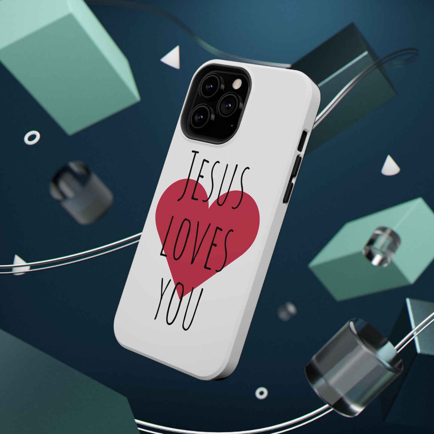 Jesus Love's You Impact-Resistant Phone Case | Durable Christian Accessories | Gift for Believers | Unique Faith-Based Tech Cover