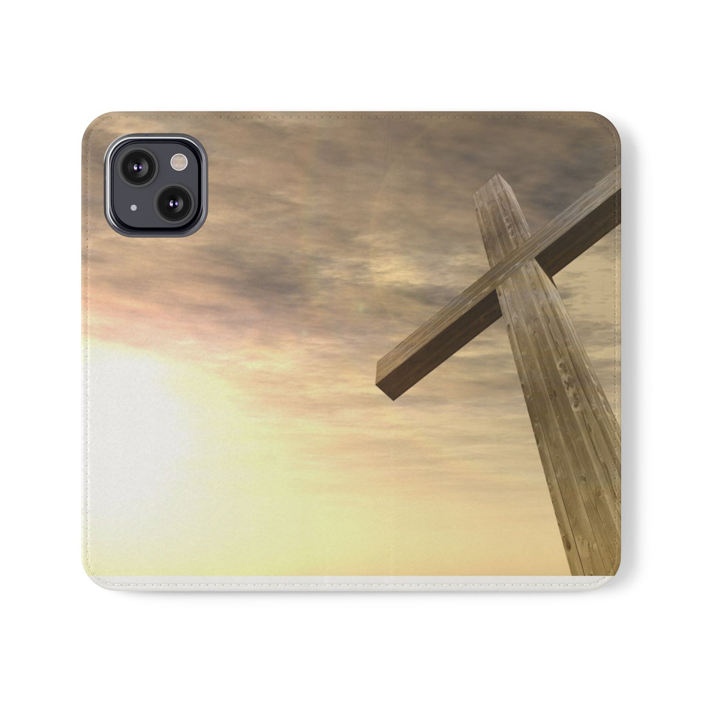 Elegant Faith Flip Case for Phones, Bible Verse Accessories, Inspirational Gifts for Christians, Stylish Phone Wallet, Church Decor