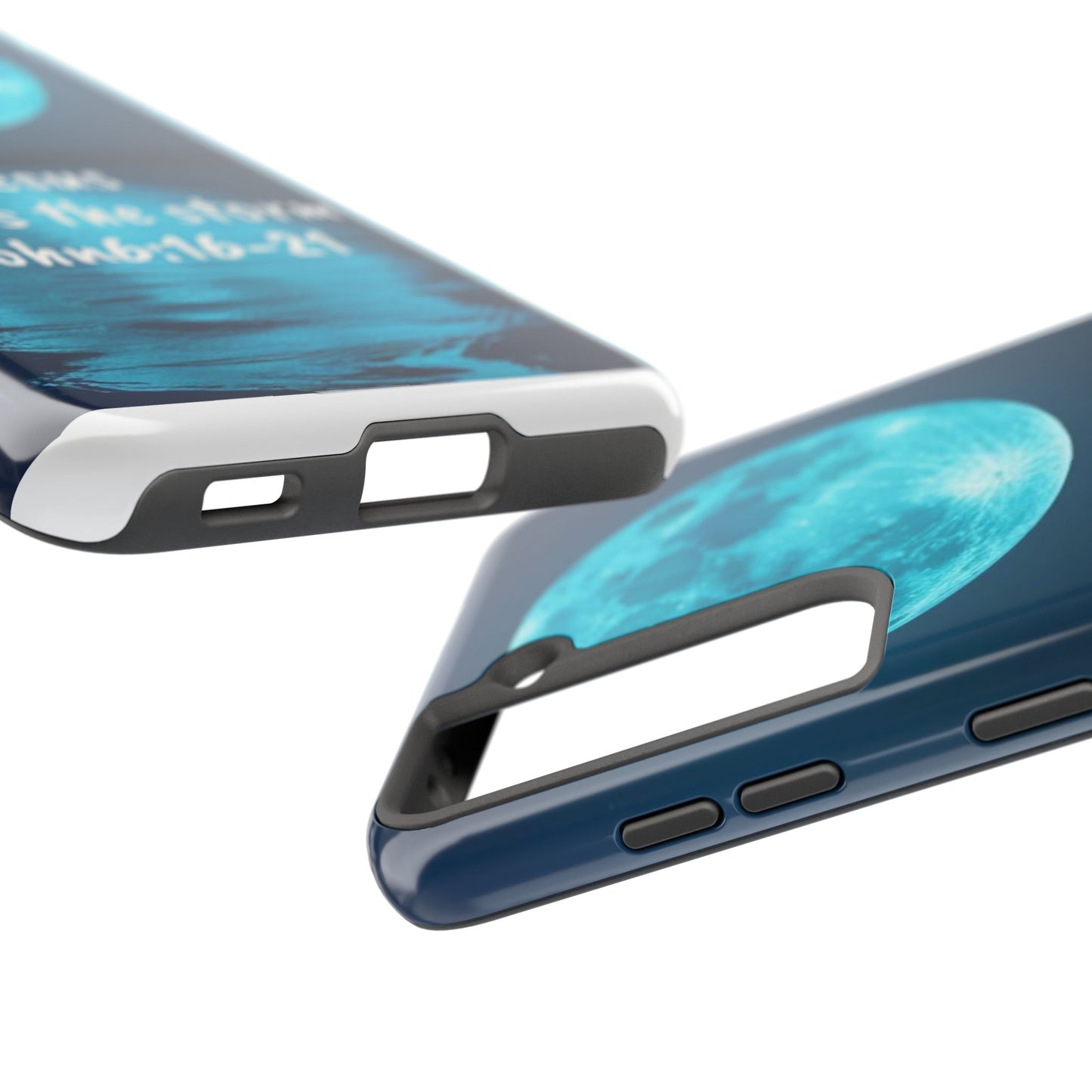 Moonlit Jesus Phone Case | Tough Phone Cases for Faithful Protection, Bible Verse, Gift for Christians, Spiritual Decor