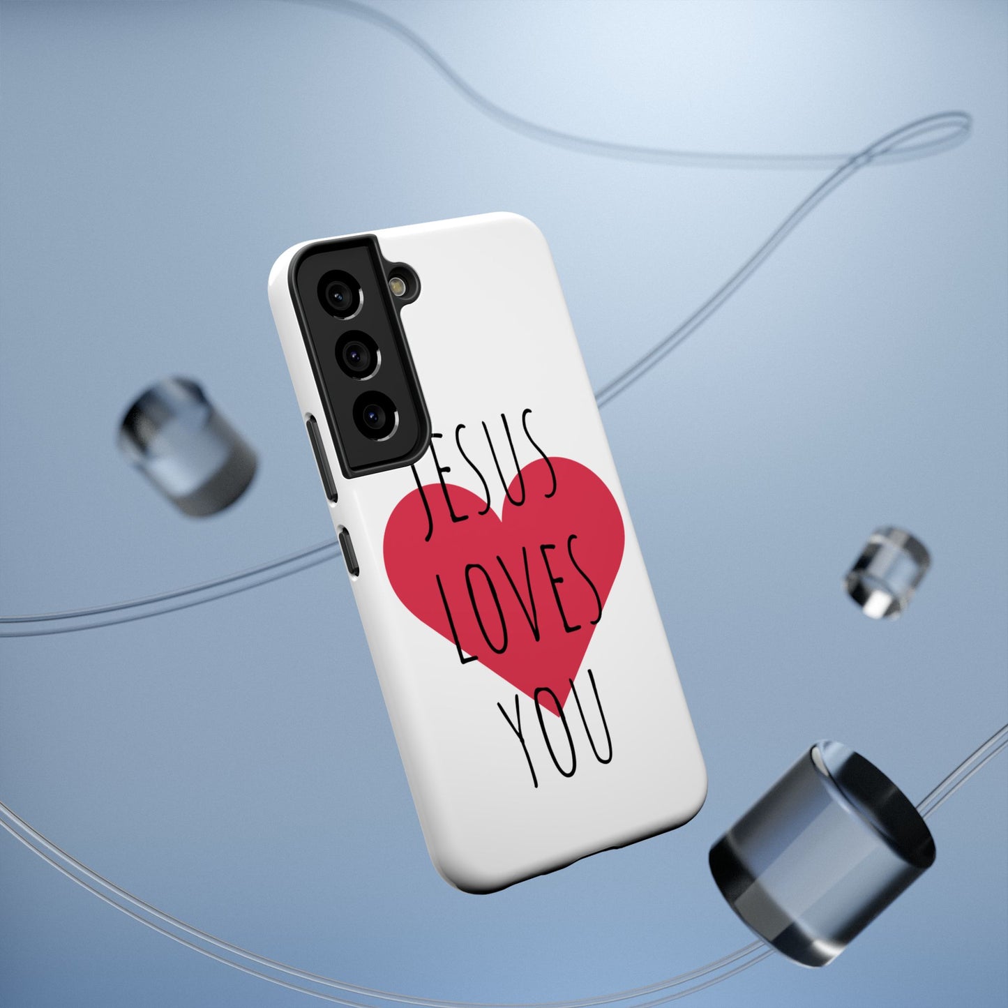 Jesus Love's You Impact-Resistant Phone Case | Durable Christian Accessories | Gift for Believers | Unique Faith-Based Tech Cover
