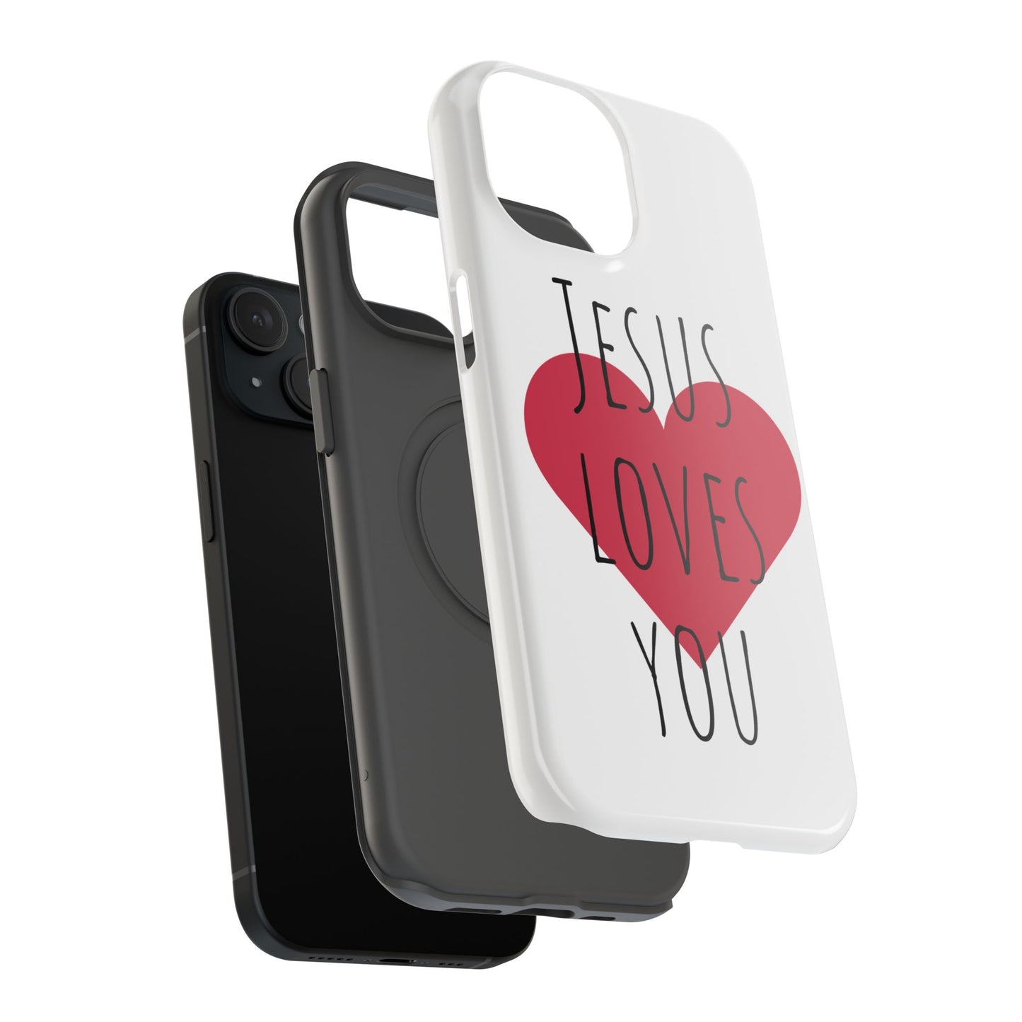 Jesus Love's You Impact-Resistant Phone Case | Durable Christian Accessories | Gift for Believers | Unique Faith-Based Tech Cover