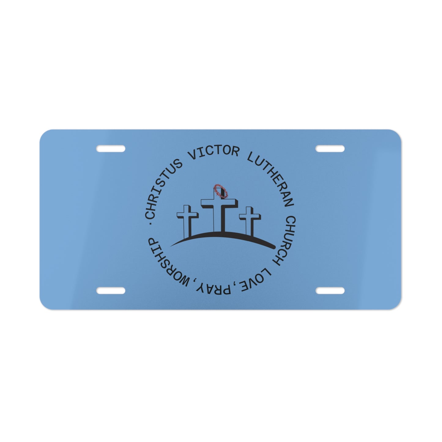 Custom Vanity Plate with Inspirational Design, Personalized Car Accessories, Unique Gift for Car Enthusiasts, Faith-Based Decor