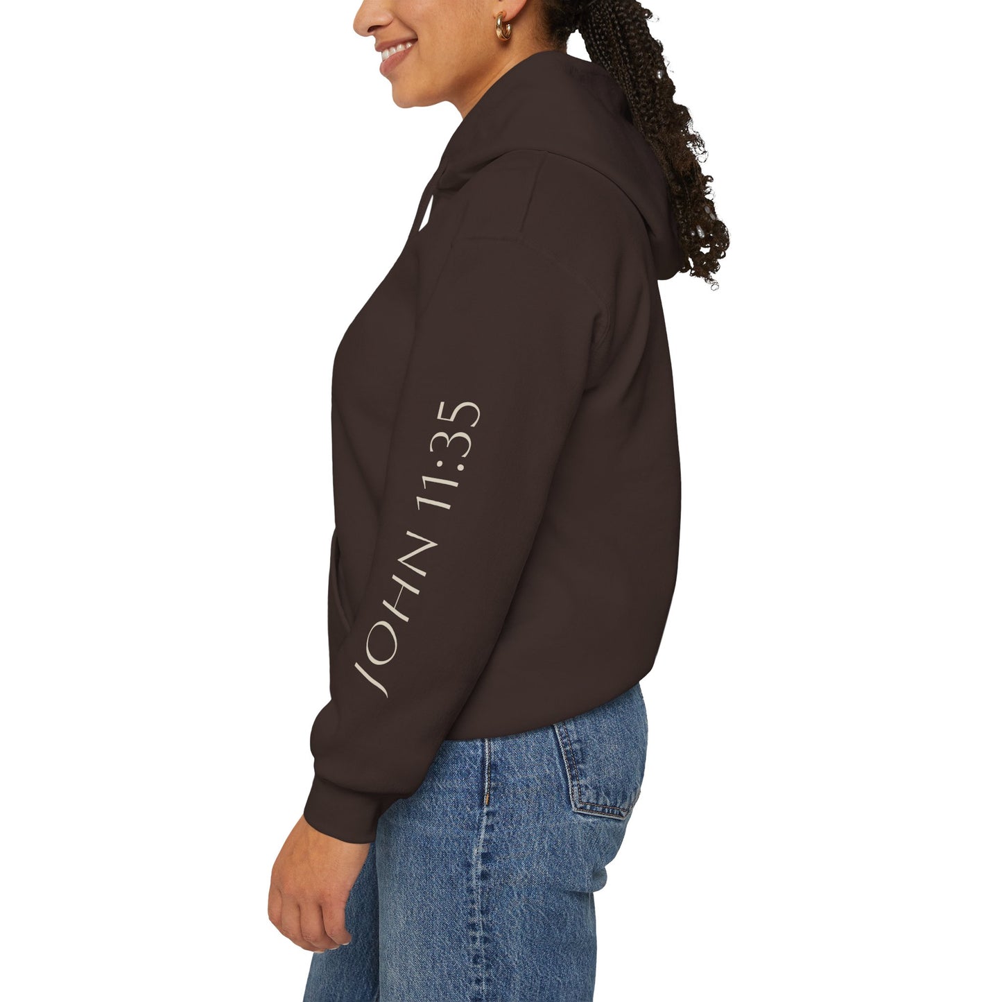 "Jesus Wept" Unisex Heavy Blend™ Hoodie - Spiritual Comfort