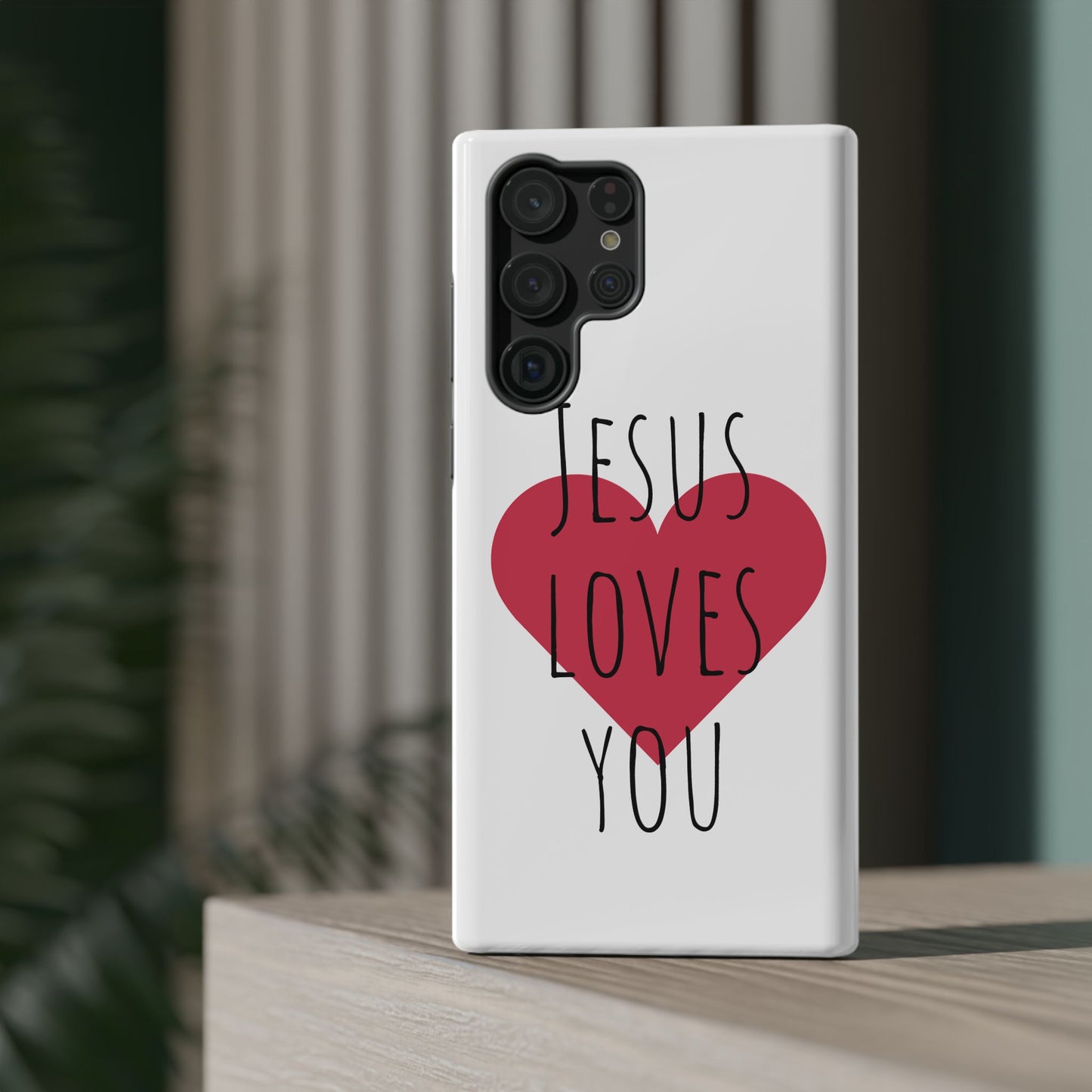 Jesus Love's You Impact-Resistant Phone Case | Durable Christian Accessories | Gift for Believers | Unique Faith-Based Tech Cover