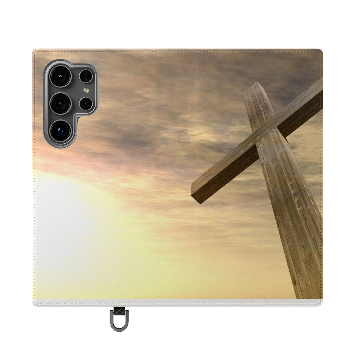 Elegant Faith Flip Case for Phones, Bible Verse Accessories, Inspirational Gifts for Christians, Stylish Phone Wallet, Church Decor