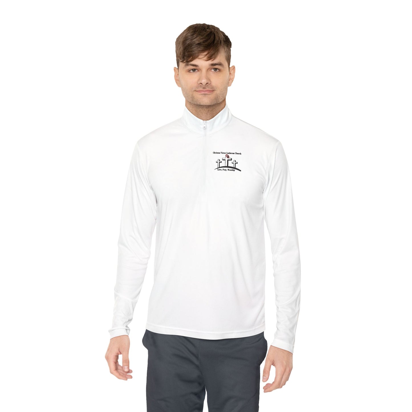 Christus Victor Unisex Quarter-Zip Pullover | Perfect for Workout & Casual Wear