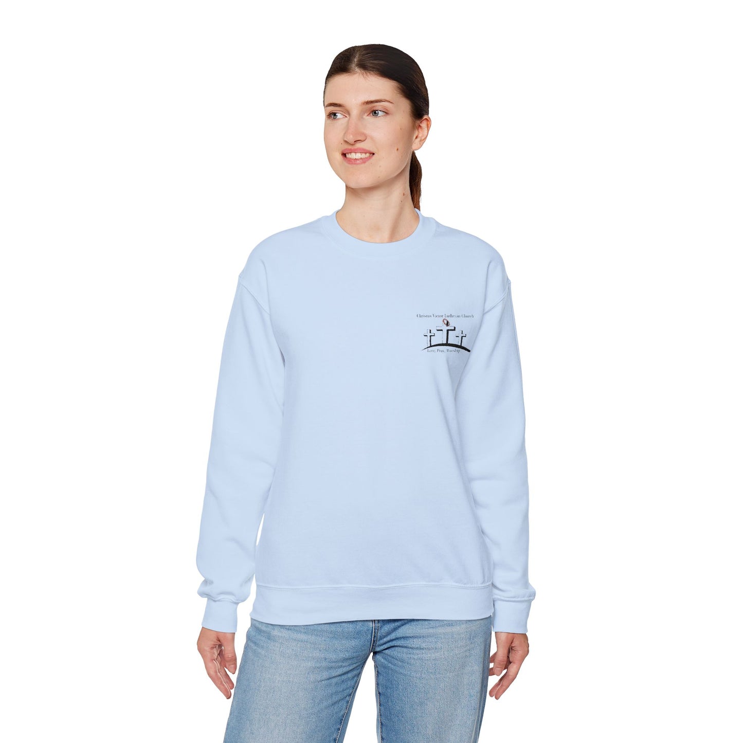 Unisex Heavy Blend™ Crewneck Sweatshirt - Cozy Comfort for Everyday Wear Christus Victor Logo