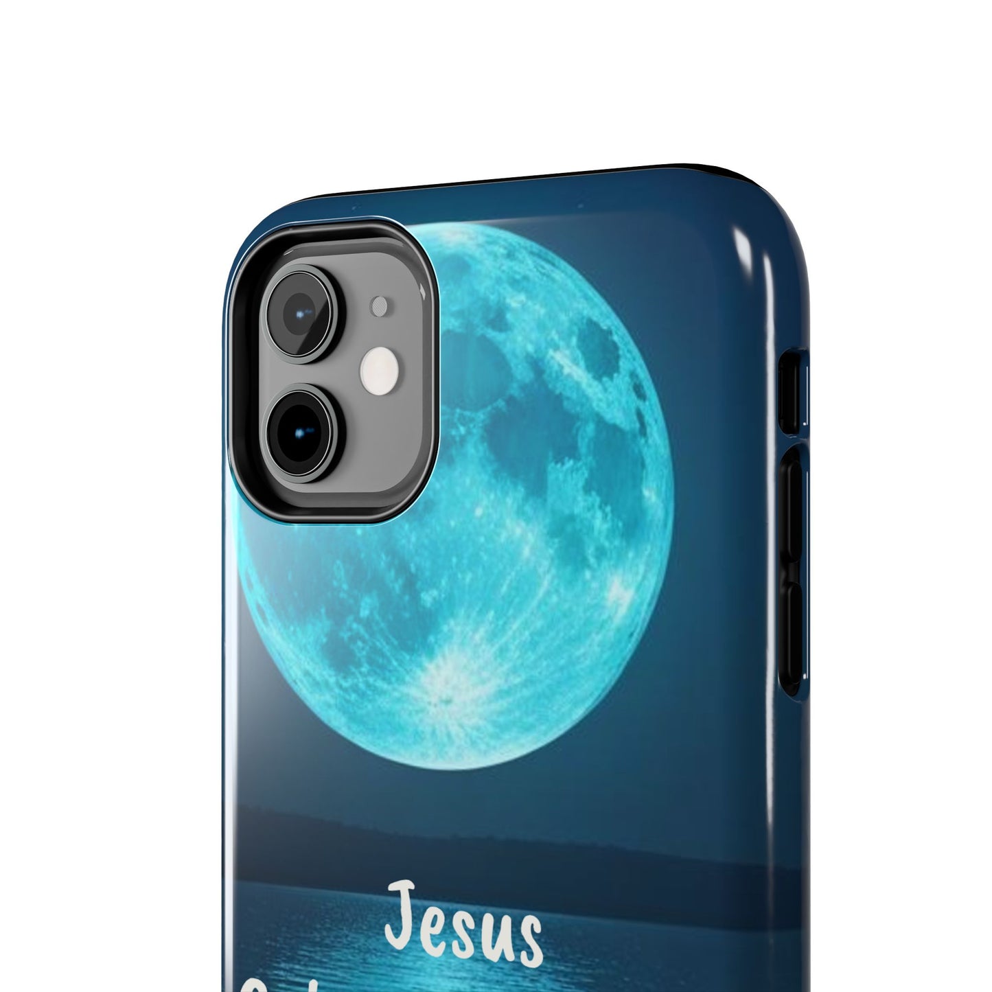 Moonlit Jesus Phone Case | Tough Phone Cases for Faithful Protection, Bible Verse, Gift for Christians, Spiritual Decor