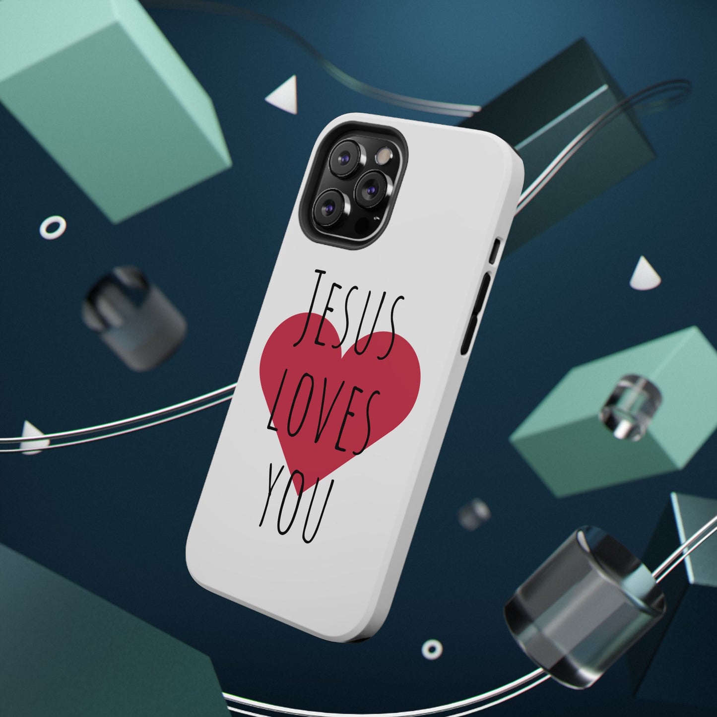 Jesus Love's You Impact-Resistant Phone Case | Durable Christian Accessories | Gift for Believers | Unique Faith-Based Tech Cover