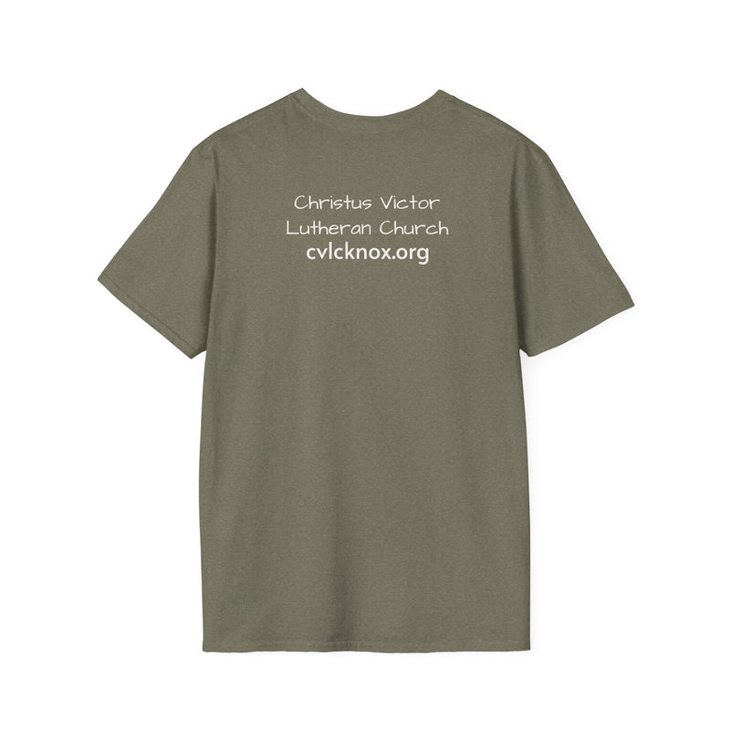 Inspirational Unisex Softstyle T-Shirt - "Love, Pray, Worship"