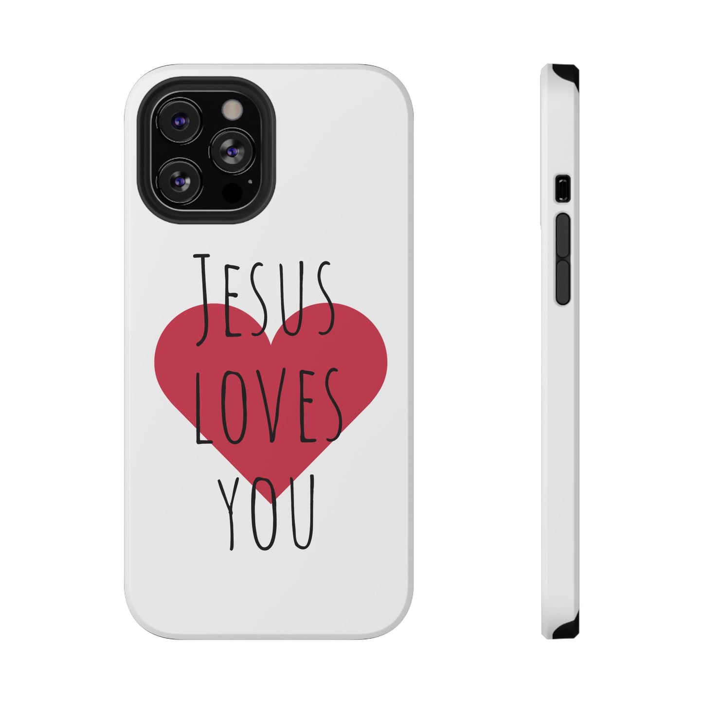 Jesus Love's You Impact-Resistant Phone Case | Durable Christian Accessories | Gift for Believers | Unique Faith-Based Tech Cover