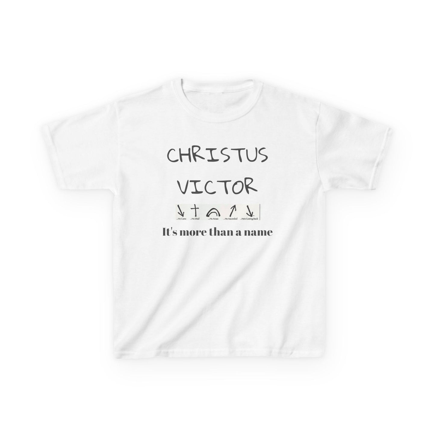 Kids Heavy Cotton™ Tee - CHRISTUS VICTOR - Faith-Inspired Kids T-Shirt