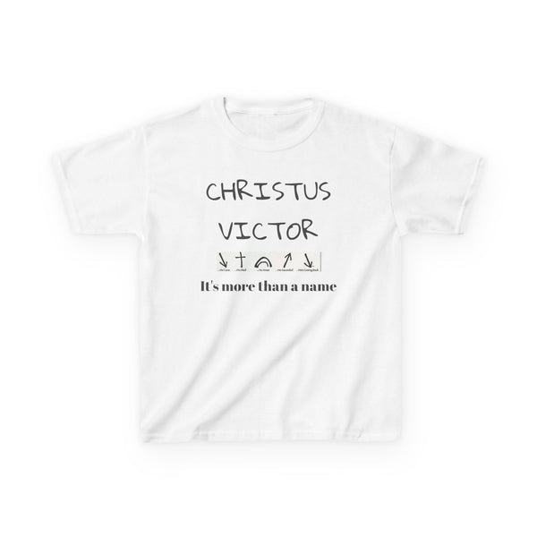 Kids Heavy Cotton™ Tee - CHRISTUS VICTOR - Faith-Inspired Kids T-Shirt