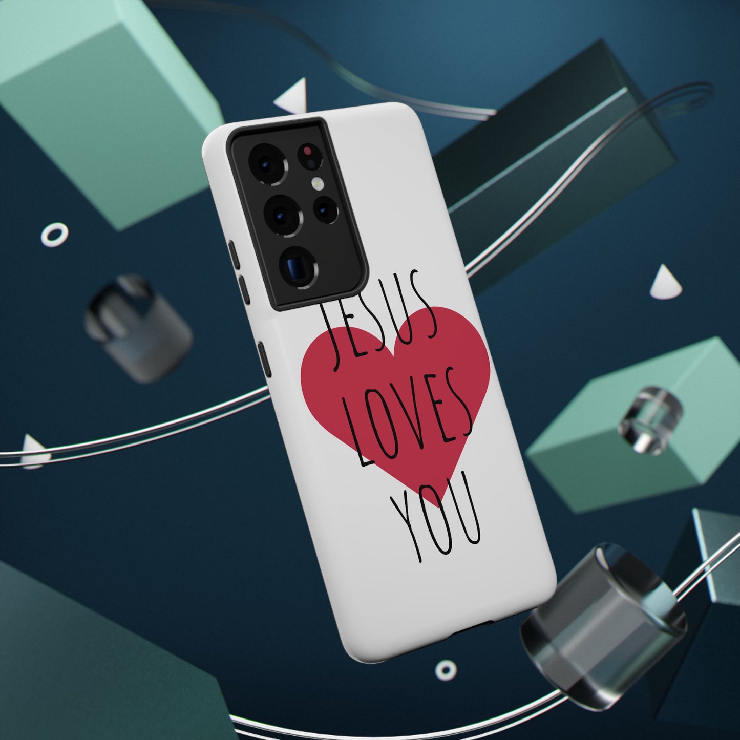 Jesus Love's You Impact-Resistant Phone Case | Durable Christian Accessories | Gift for Believers | Unique Faith-Based Tech Cover