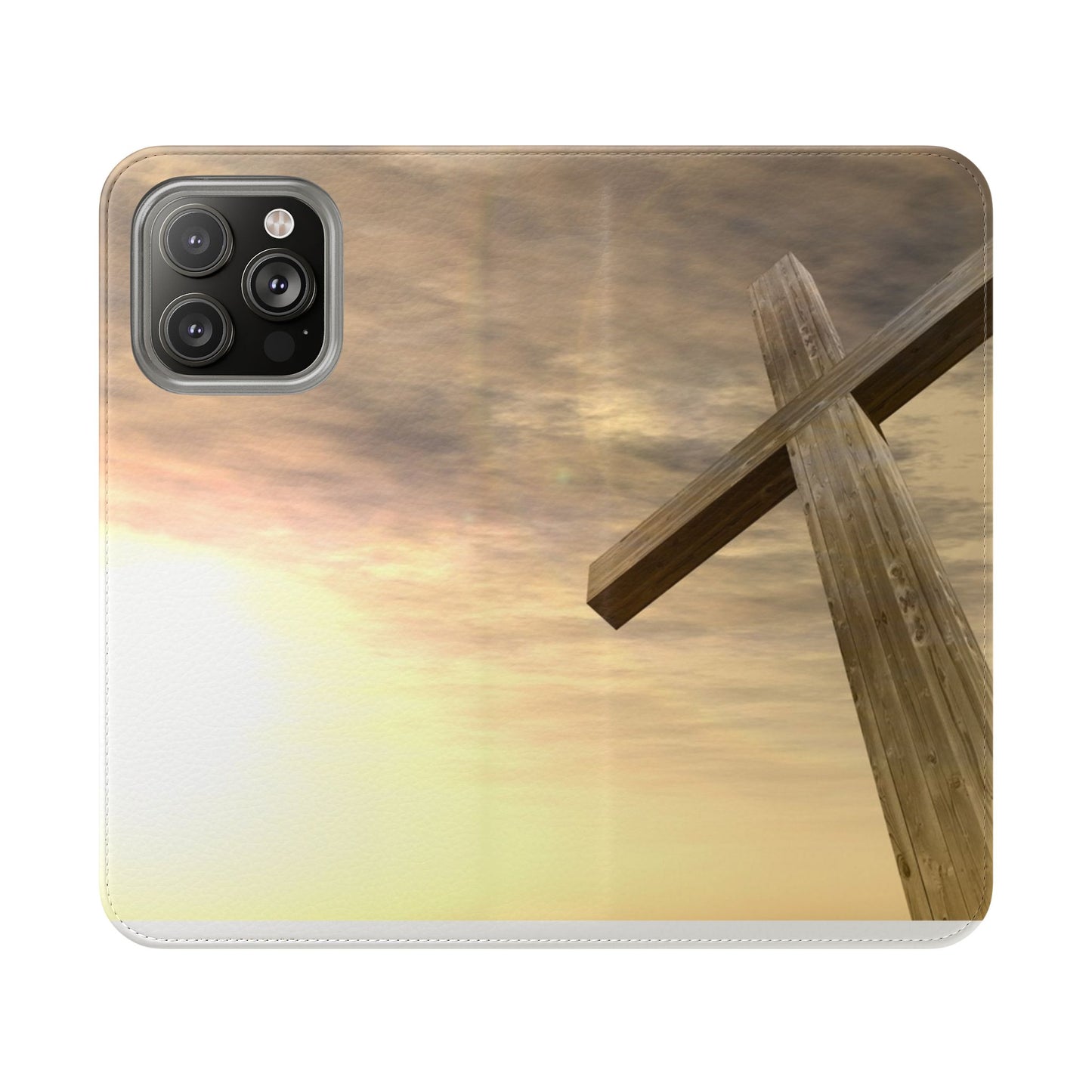 Elegant Faith Flip Case for Phones, Bible Verse Accessories, Inspirational Gifts for Christians, Stylish Phone Wallet, Church Decor