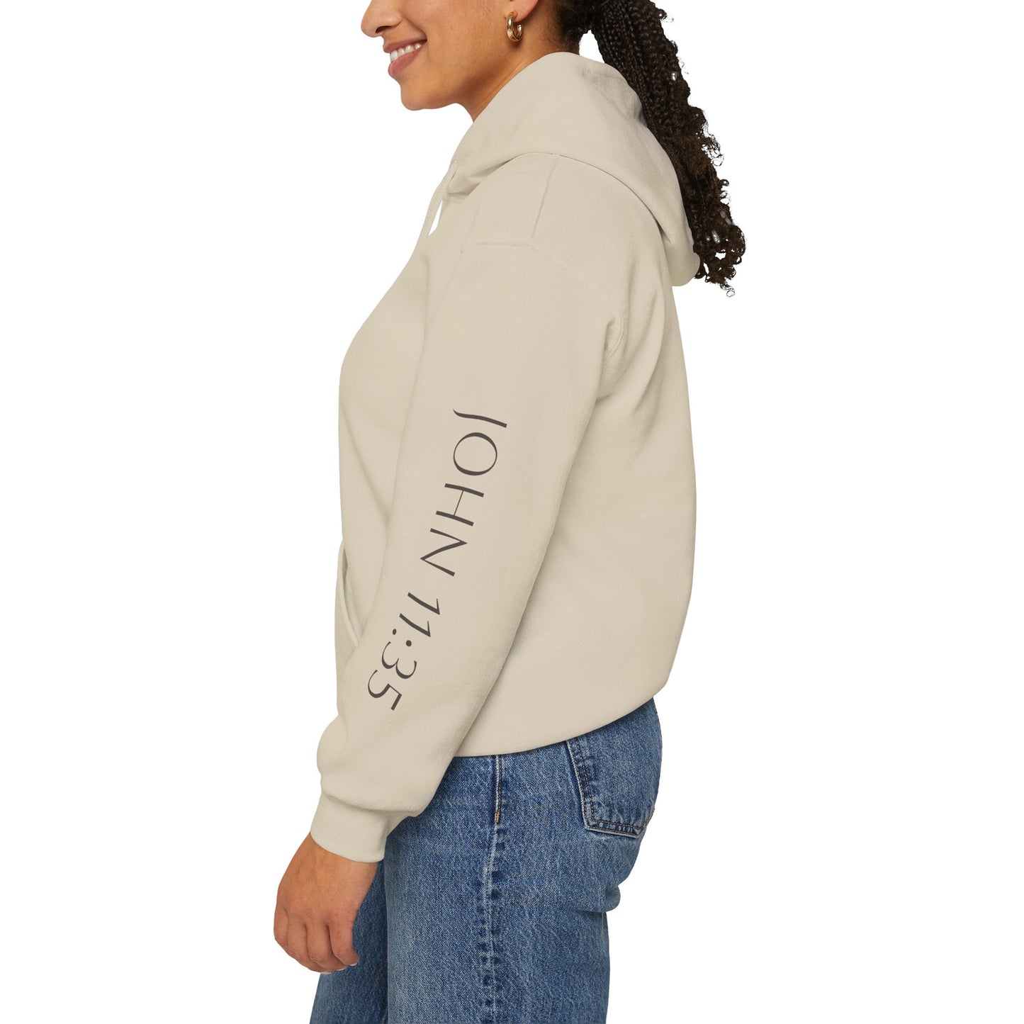 "Jesus Wept" Unisex Heavy Blend™ Hoodie - Spiritual Comfort