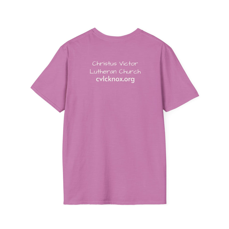 Inspirational Unisex Softstyle T-Shirt - "Love, Pray, Worship"