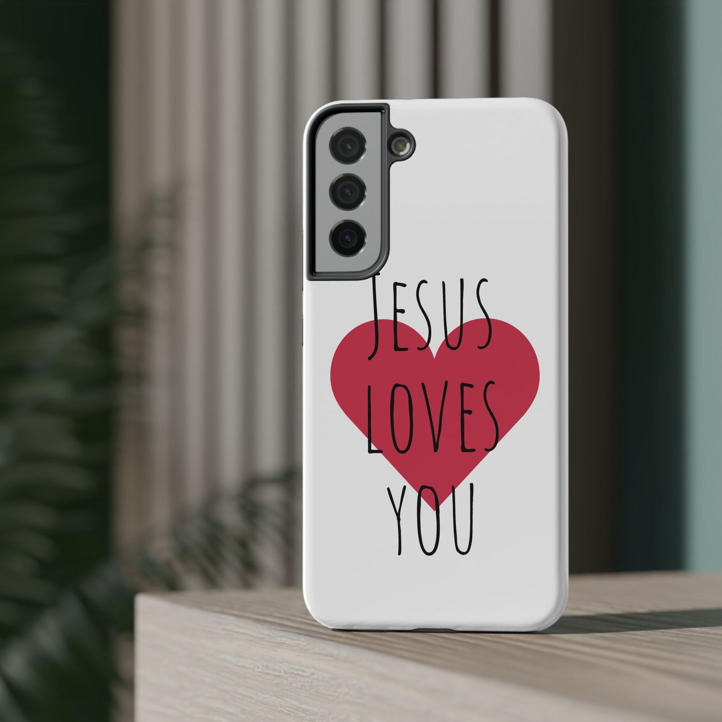 Jesus Love's You Impact-Resistant Phone Case | Durable Christian Accessories | Gift for Believers | Unique Faith-Based Tech Cover