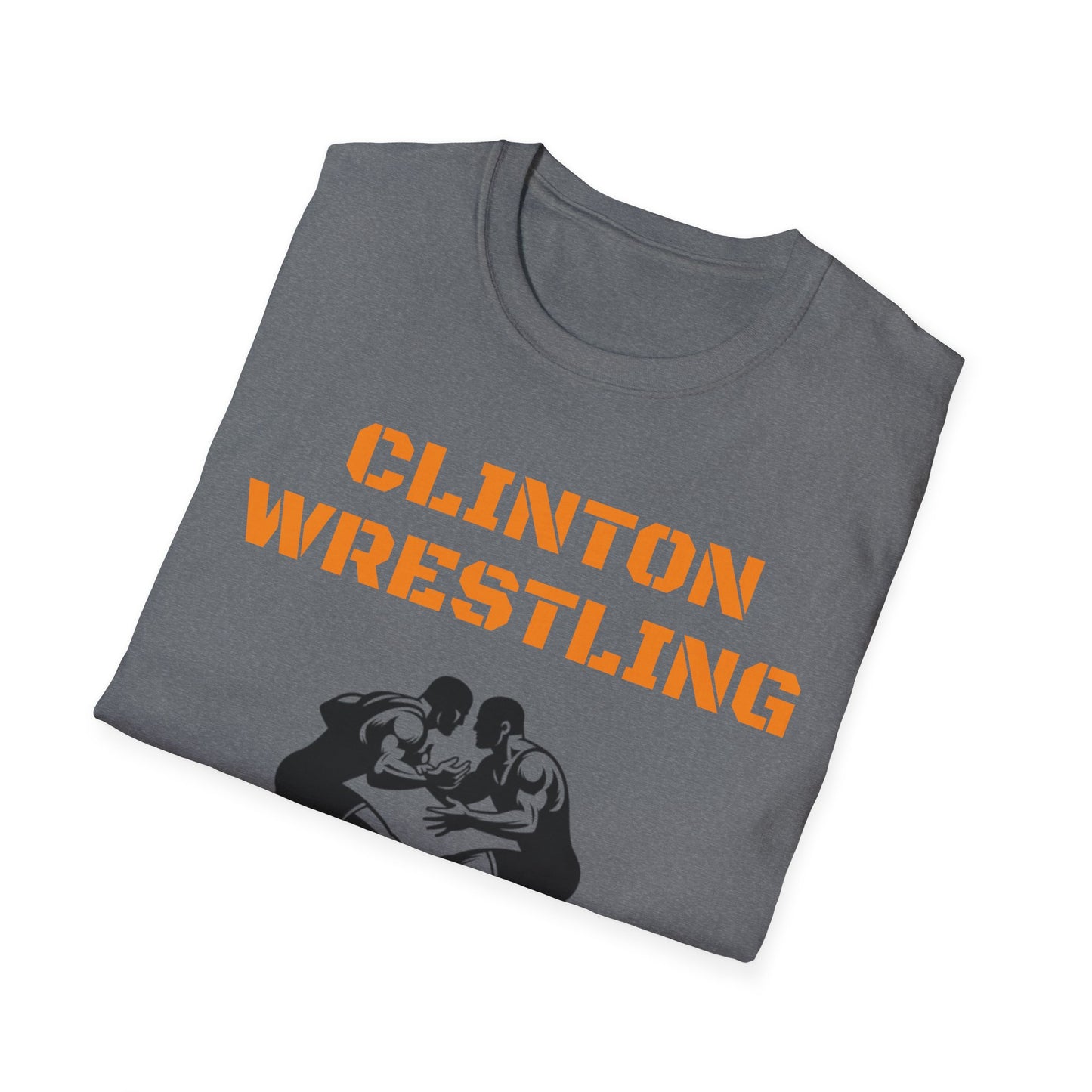 Clinton Wrestling Unisex Softstyle T-Shirt - Sports Fan Apparel