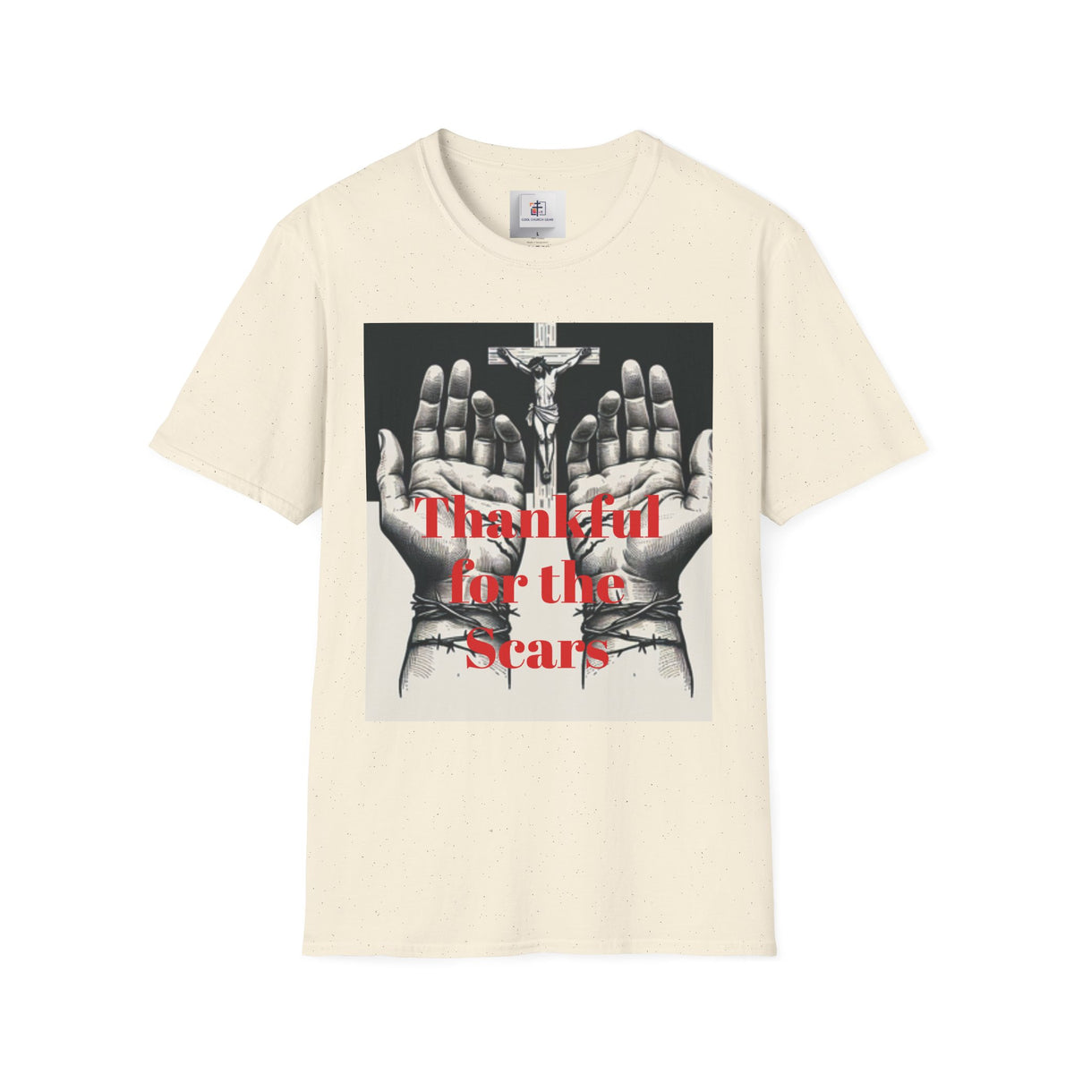 Grateful Vibes Unisex Softstyle T-Shirt - "Thankful for the Scars" Design