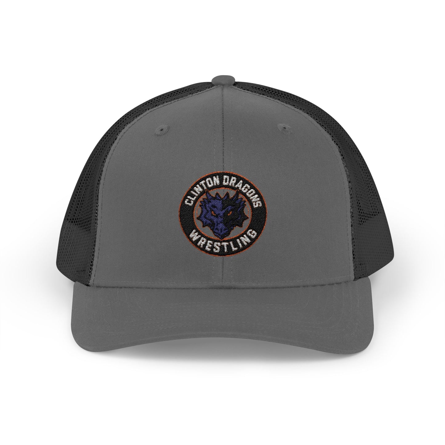 Clinton Wrestling Snapback Trucker Cap - Stylish Mesh Hat for Fans