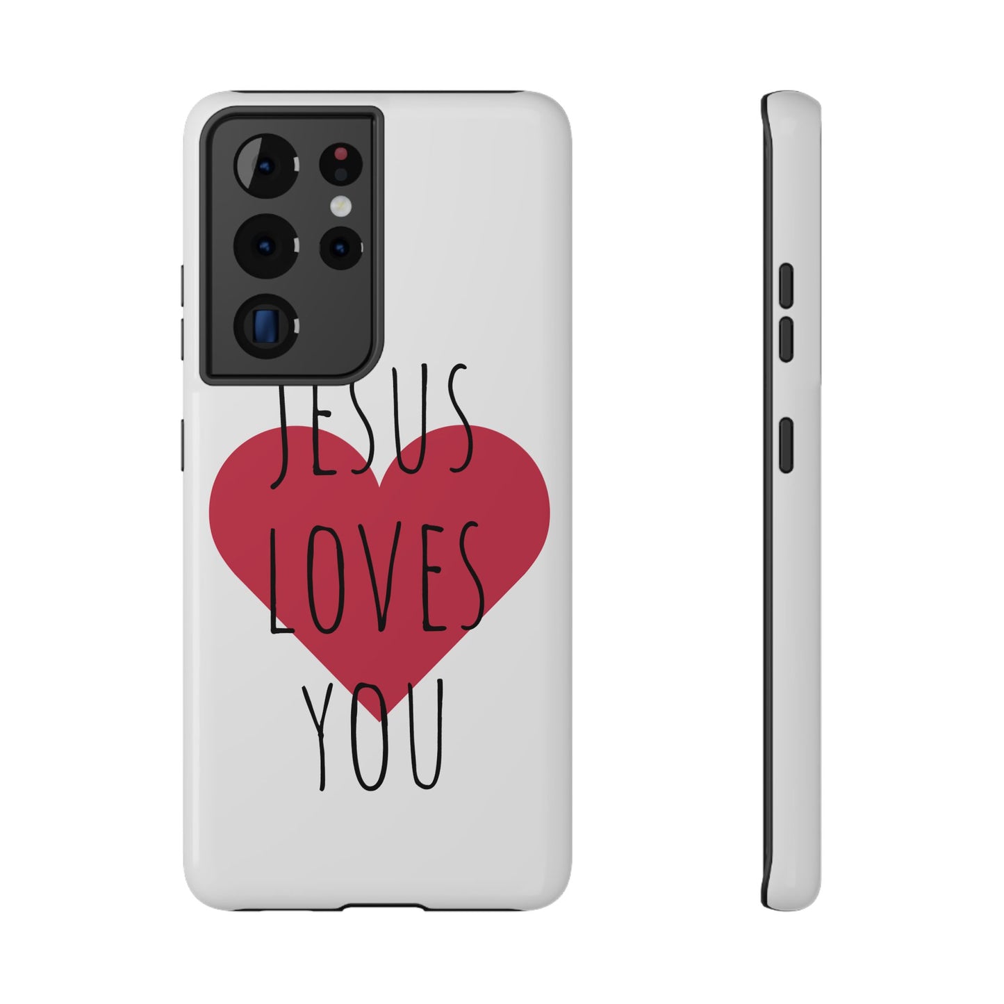 Jesus Love's You Impact-Resistant Phone Case | Durable Christian Accessories | Gift for Believers | Unique Faith-Based Tech Cover