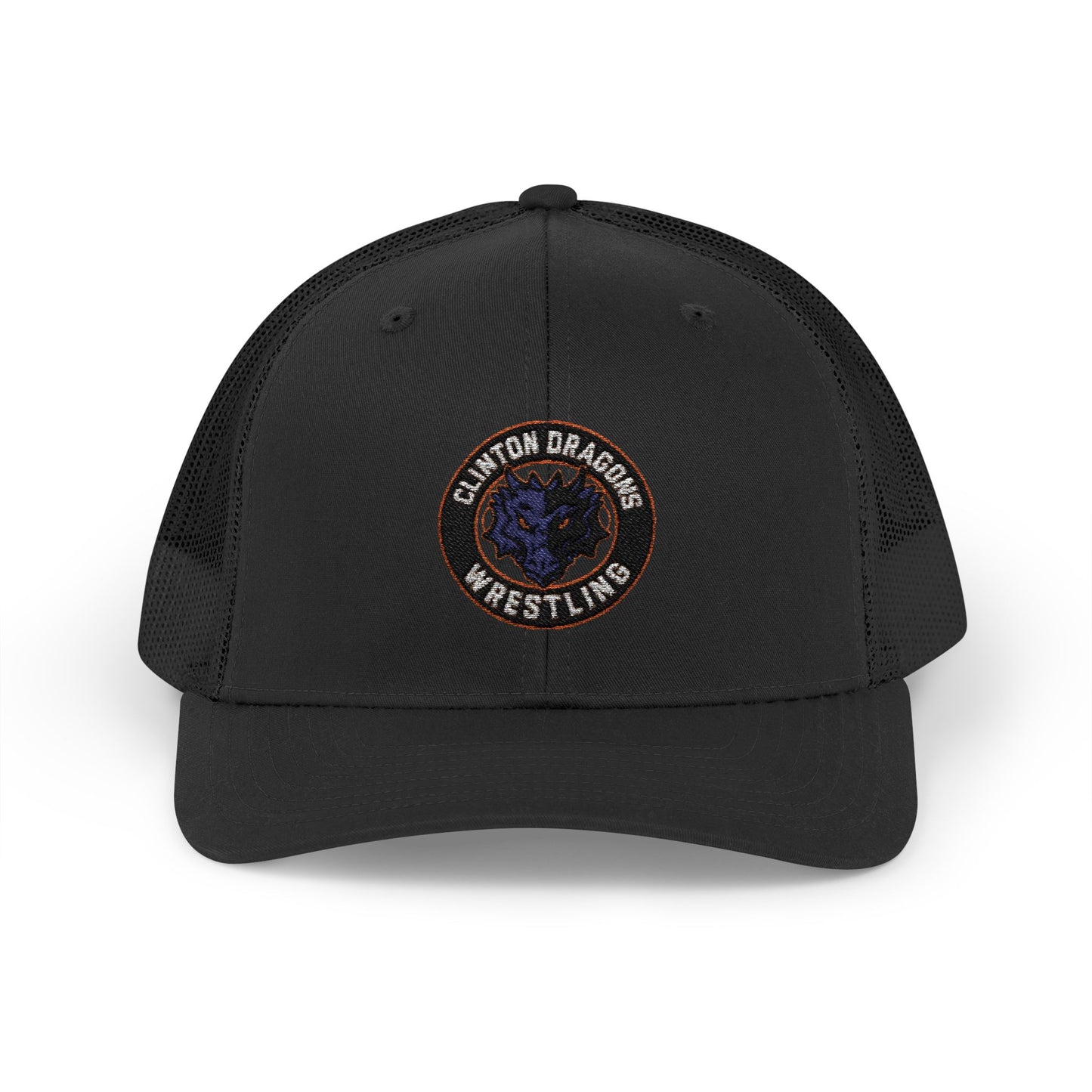 Clinton Wrestling Snapback Trucker Cap - Stylish Mesh Hat for Fans