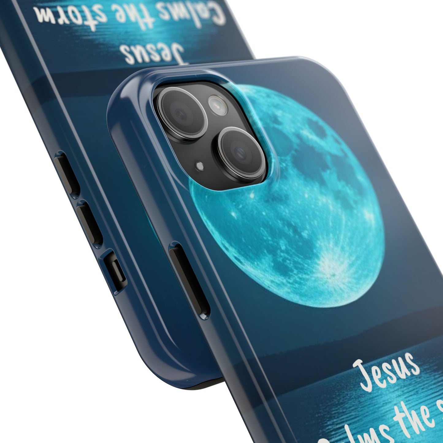 Moonlit Jesus Phone Case | Tough Phone Cases for Faithful Protection, Bible Verse, Gift for Christians, Spiritual Decor
