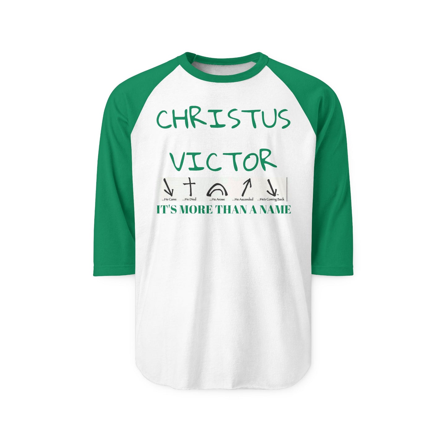Unisex Raglan Shirt - CHRISTUS VICTOR | Meaningful Statement Tee