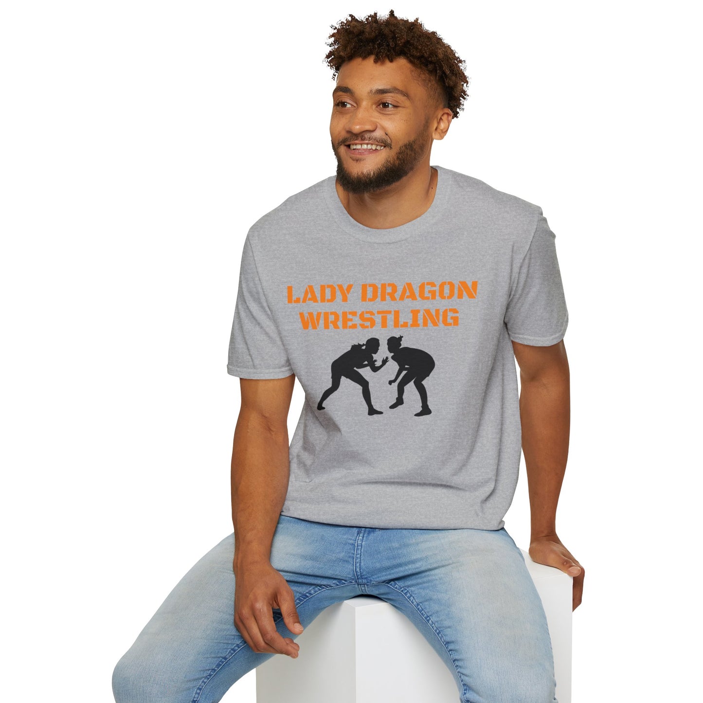Lady Dragon Wrestling Unisex Softstyle T-Shirt - Winner's Mindset