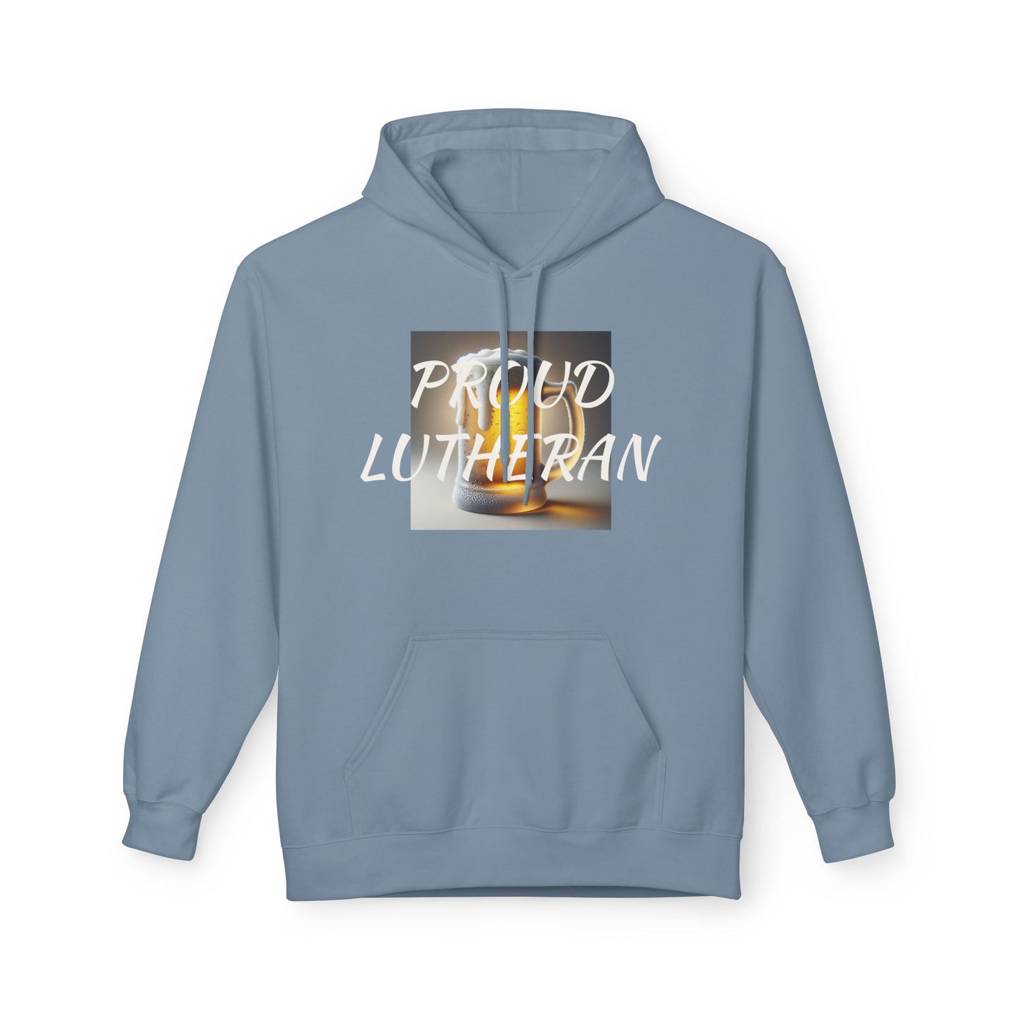 Proud Lutheran Fleece Hoodie - Unisex Midweight Sweatshirt