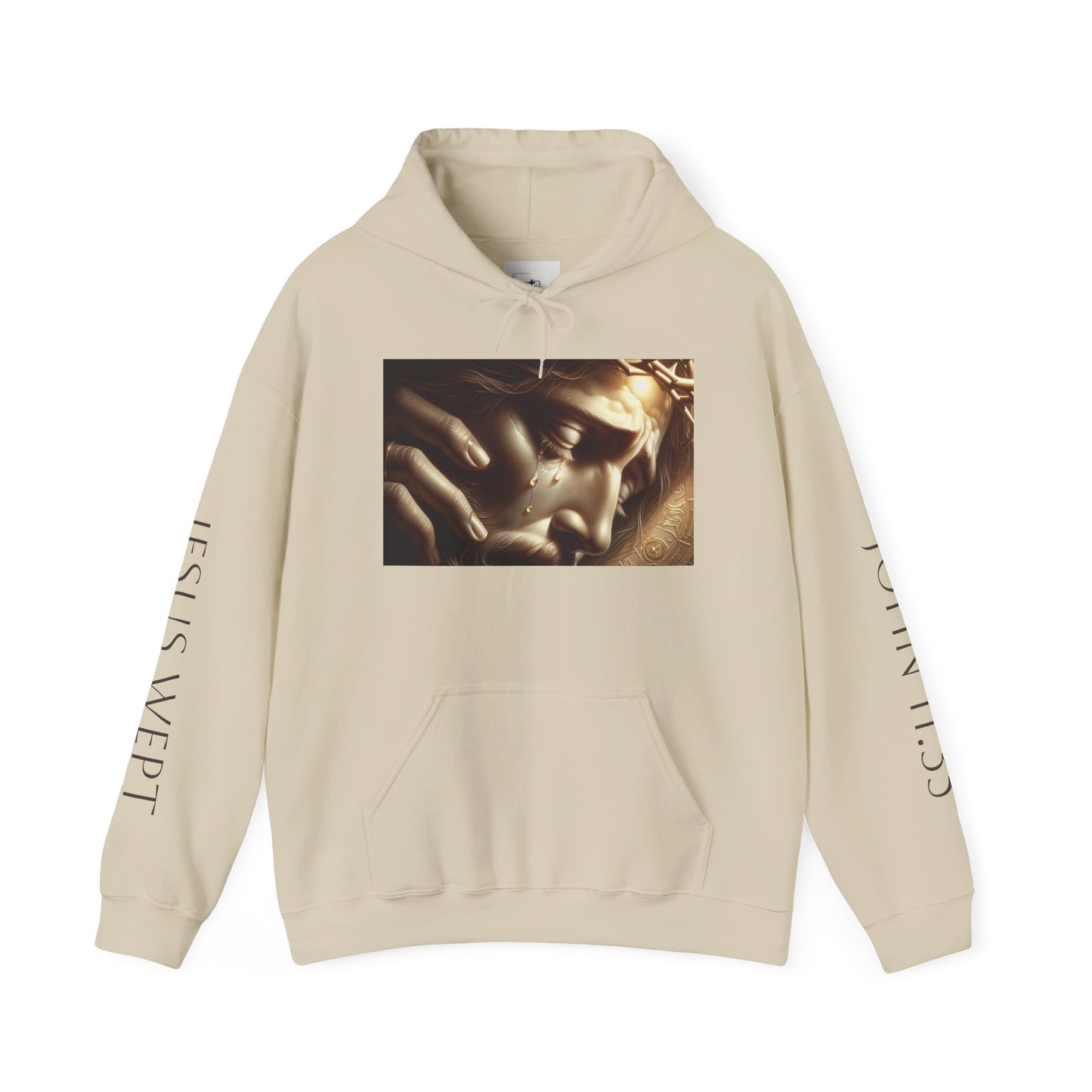 "Jesus Wept" Unisex Heavy Blend™ Hoodie - Spiritual Comfort