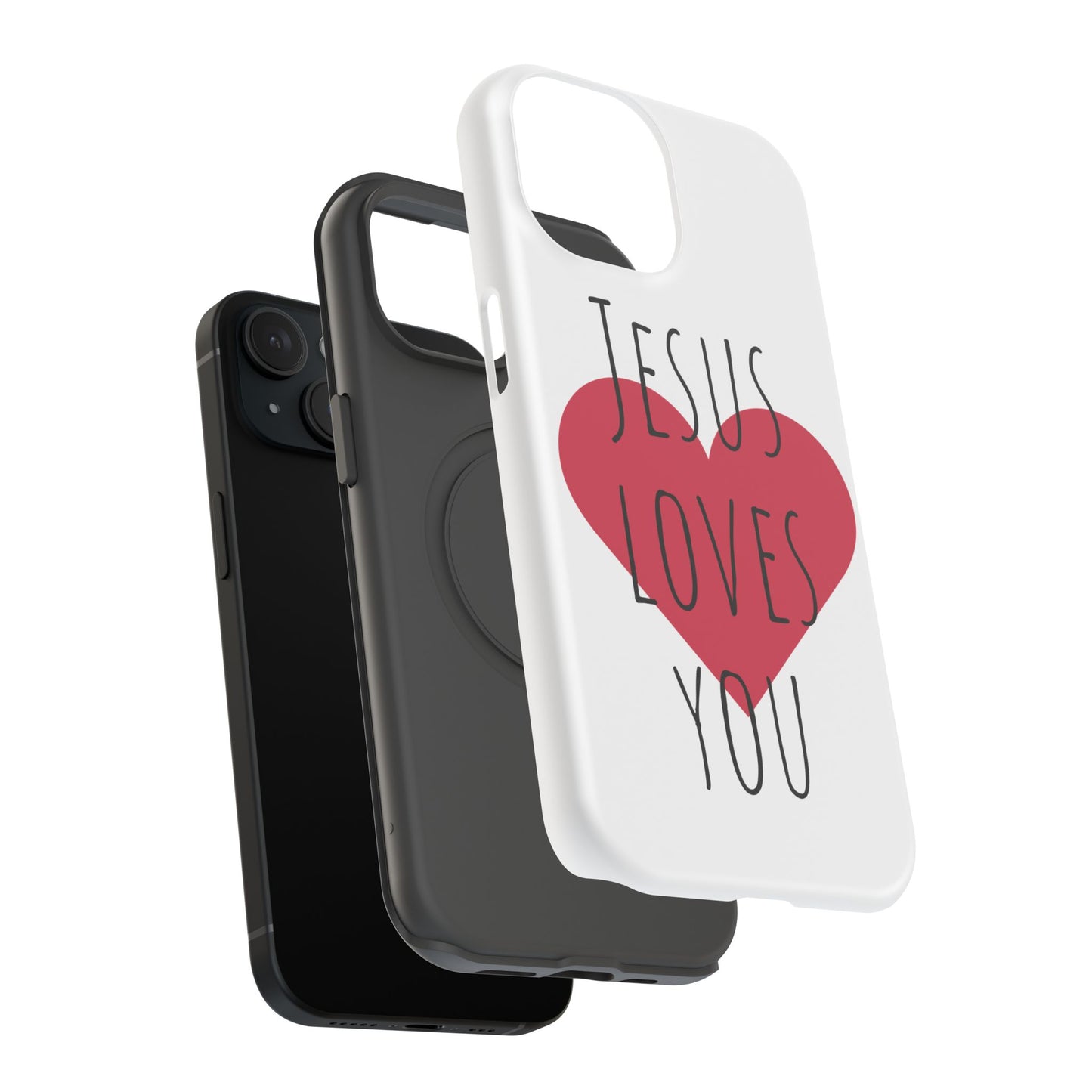 Jesus Love's You Impact-Resistant Phone Case | Durable Christian Accessories | Gift for Believers | Unique Faith-Based Tech Cover