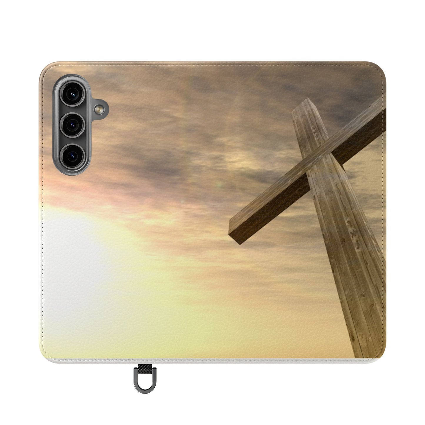 Elegant Faith Flip Case for Phones, Bible Verse Accessories, Inspirational Gifts for Christians, Stylish Phone Wallet, Church Decor