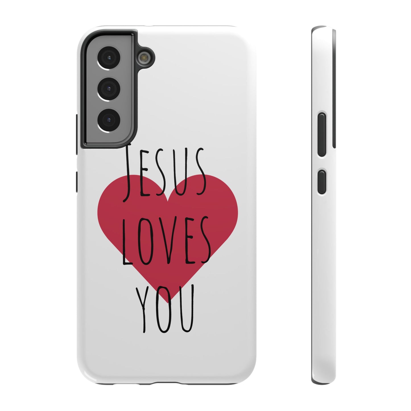 Jesus Love's You Impact-Resistant Phone Case | Durable Christian Accessories | Gift for Believers | Unique Faith-Based Tech Cover