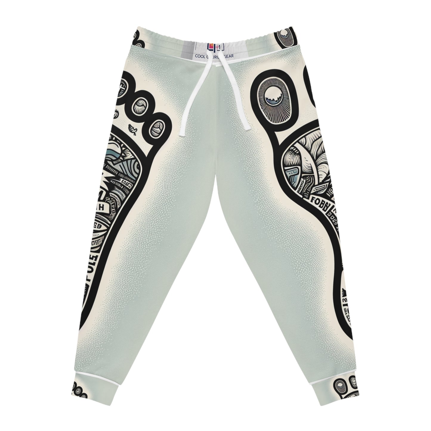 Romans 10:15 Inspirational Footprint Athletic Joggers for Casual Wear