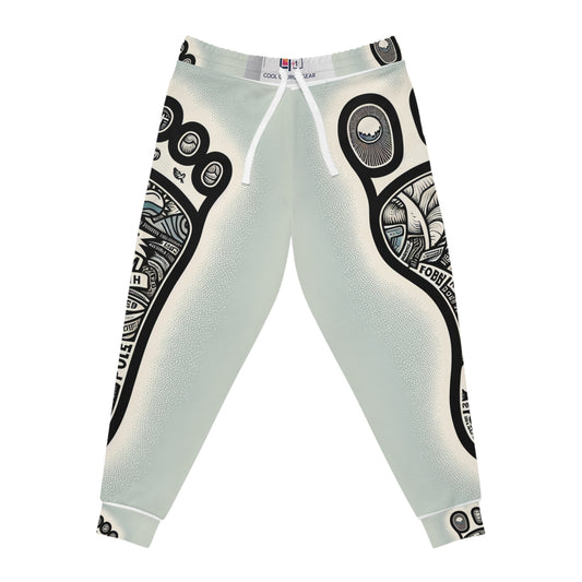 Romans 10:15 Inspirational Footprint Athletic Joggers for Casual Wear