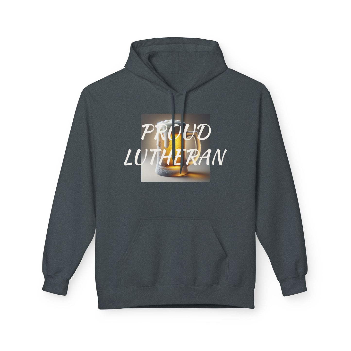 Proud Lutheran Fleece Hoodie - Unisex Midweight Sweatshirt