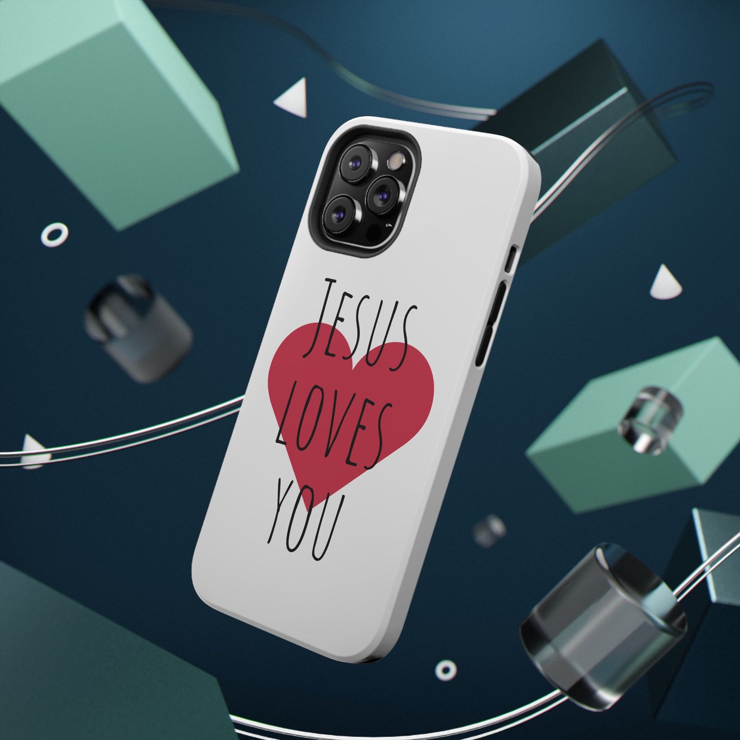Jesus Love's You Impact-Resistant Phone Case | Durable Christian Accessories | Gift for Believers | Unique Faith-Based Tech Cover