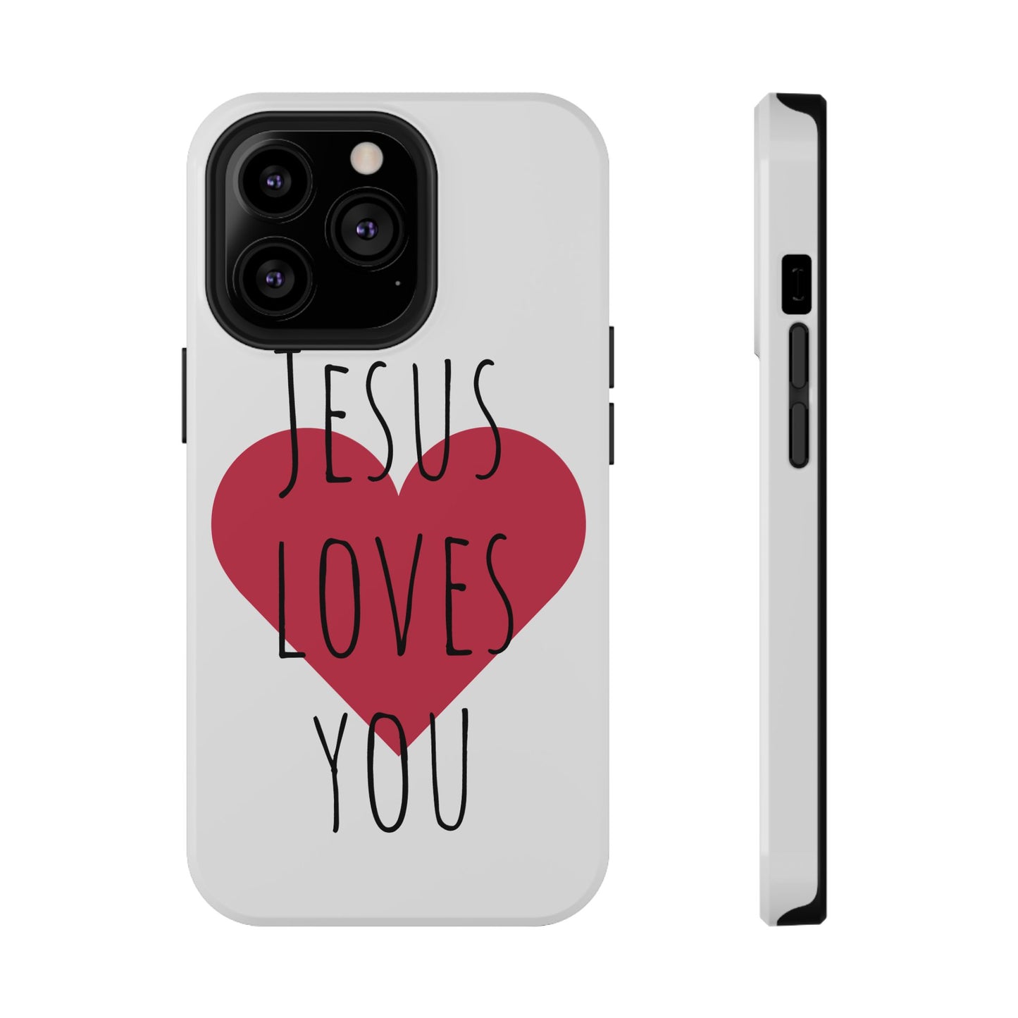 Jesus Love's You Impact-Resistant Phone Case | Durable Christian Accessories | Gift for Believers | Unique Faith-Based Tech Cover