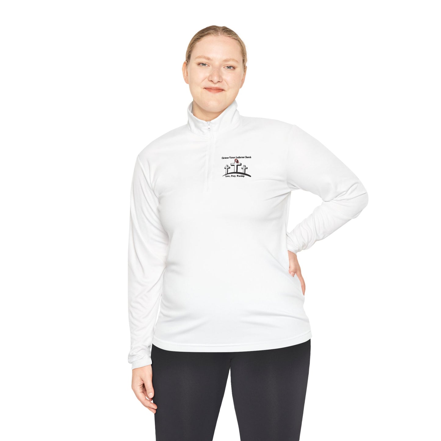 Christus Victor Unisex Quarter-Zip Pullover | Perfect for Workout & Casual Wear