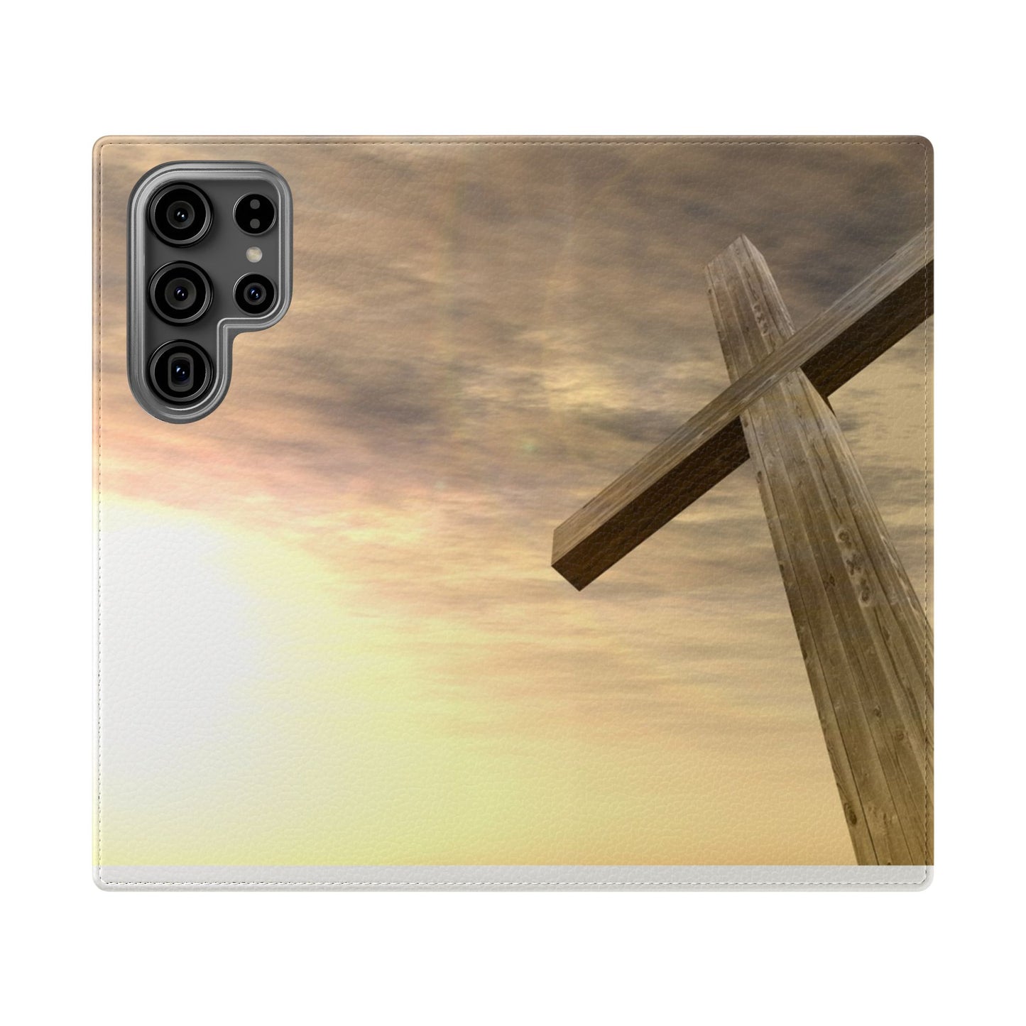 Elegant Faith Flip Case for Phones, Bible Verse Accessories, Inspirational Gifts for Christians, Stylish Phone Wallet, Church Decor