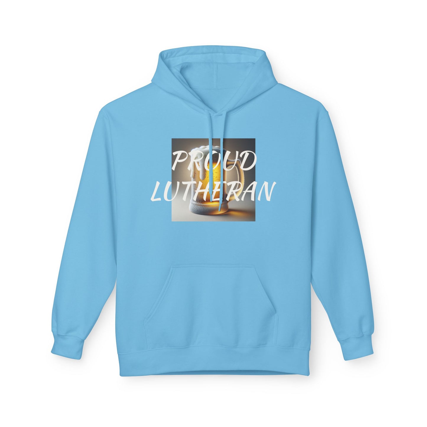 Proud Lutheran Fleece Hoodie - Unisex Midweight Sweatshirt