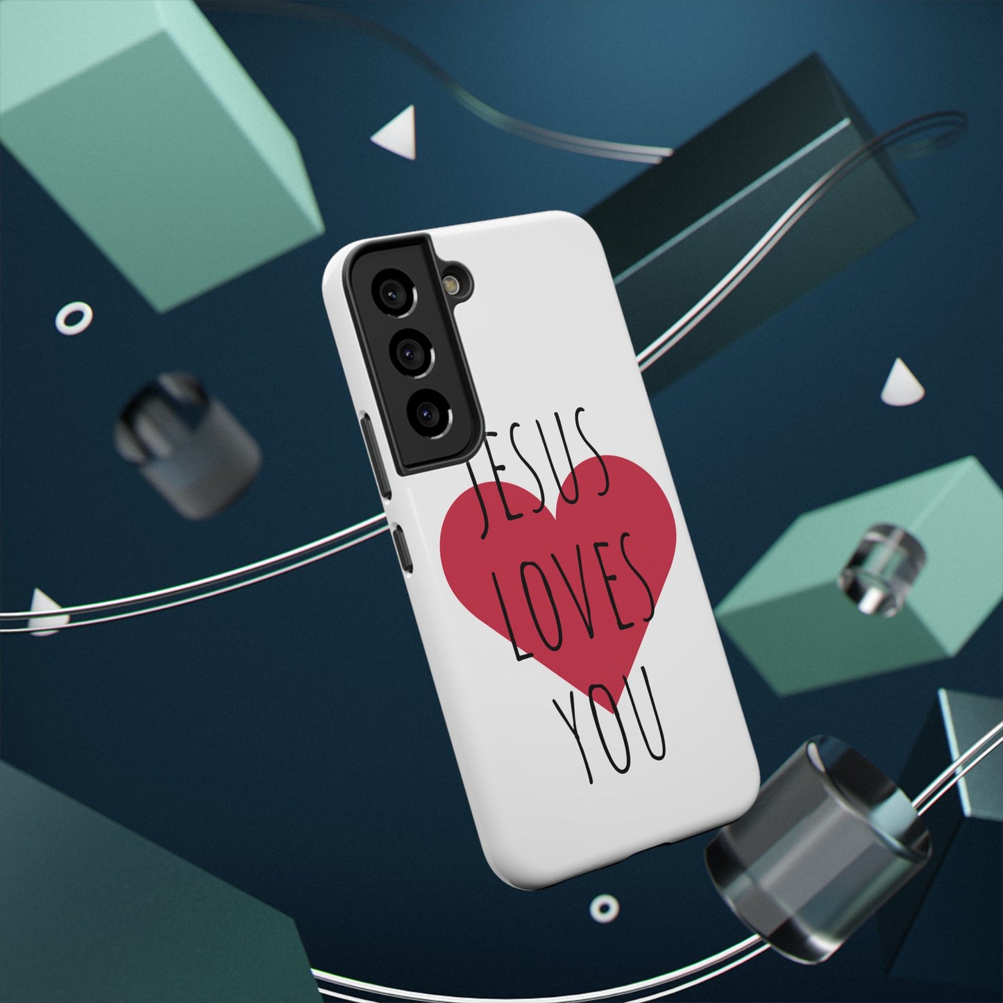 Jesus Love's You Impact-Resistant Phone Case | Durable Christian Accessories | Gift for Believers | Unique Faith-Based Tech Cover