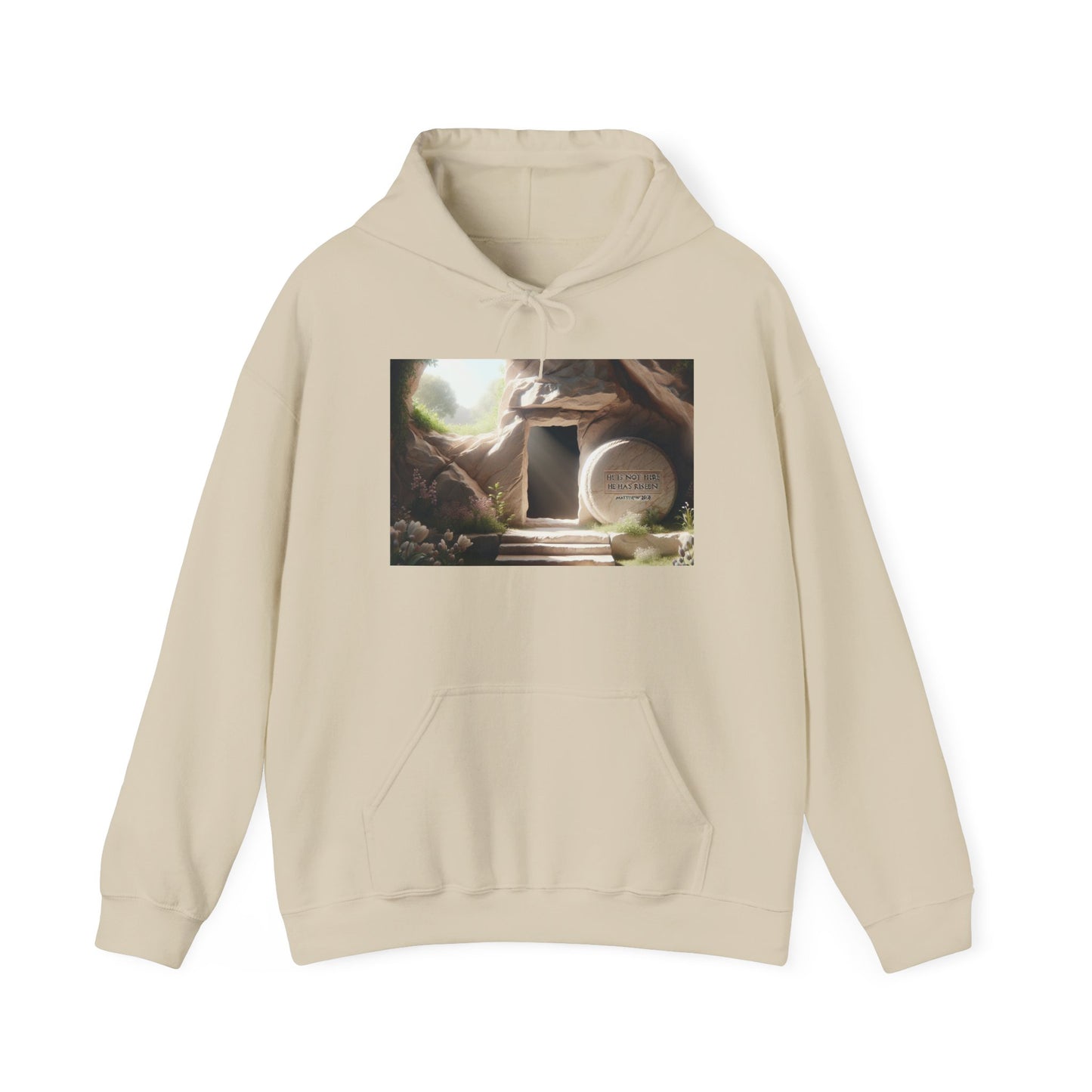 Inspirational Hooded Sweatshirt with Serene Design - Perfect for All Seasons