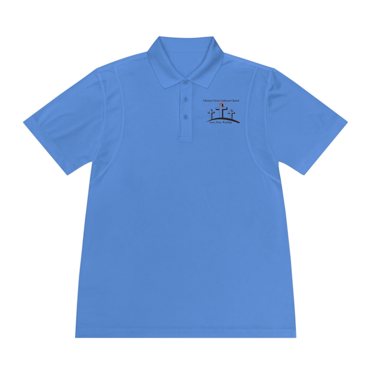 Men's Sport Polo Shirt - Classic Style with Church Design