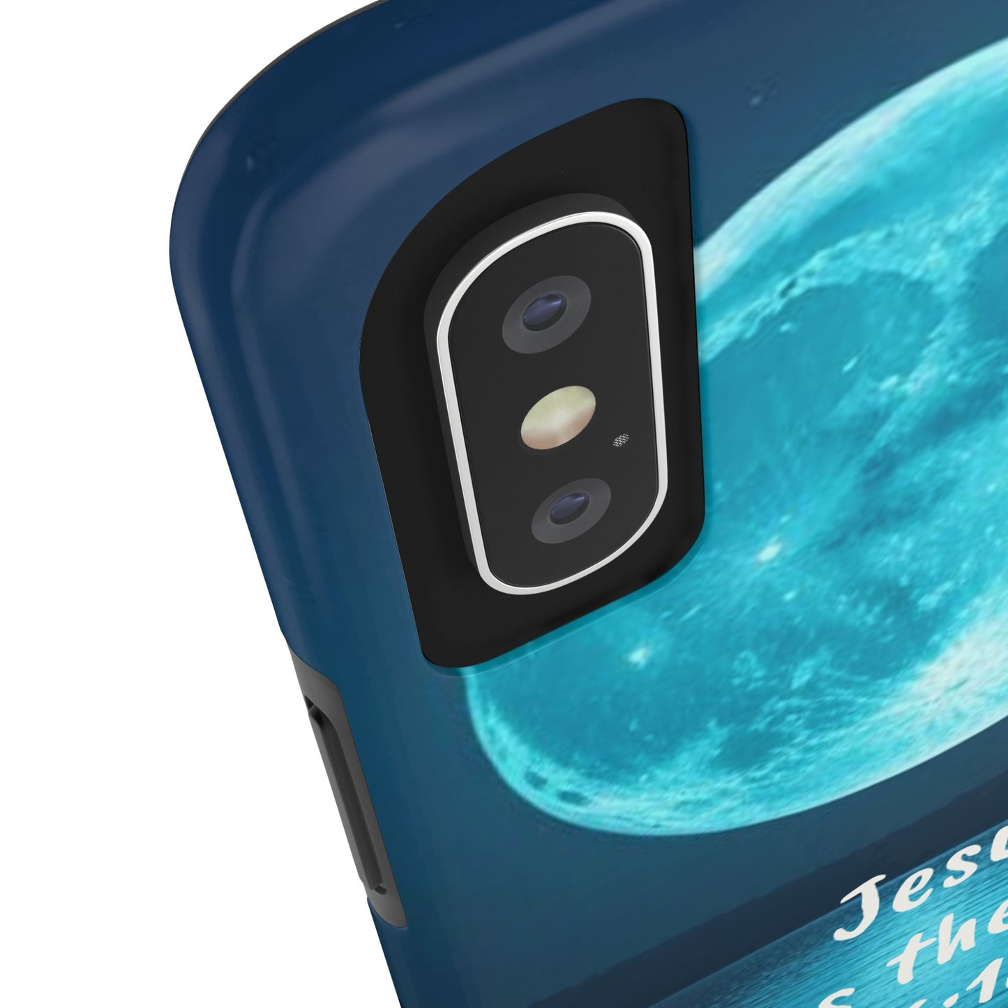 Moonlit Jesus Phone Case | Tough Phone Cases for Faithful Protection, Bible Verse, Gift for Christians, Spiritual Decor