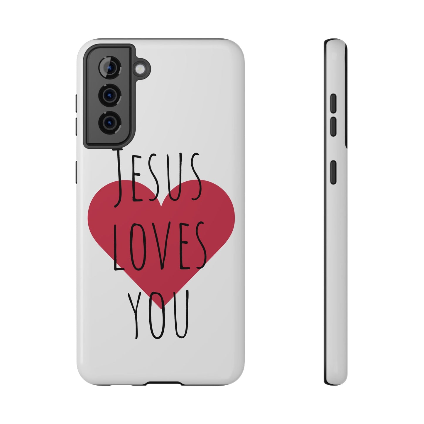Jesus Love's You Impact-Resistant Phone Case | Durable Christian Accessories | Gift for Believers | Unique Faith-Based Tech Cover