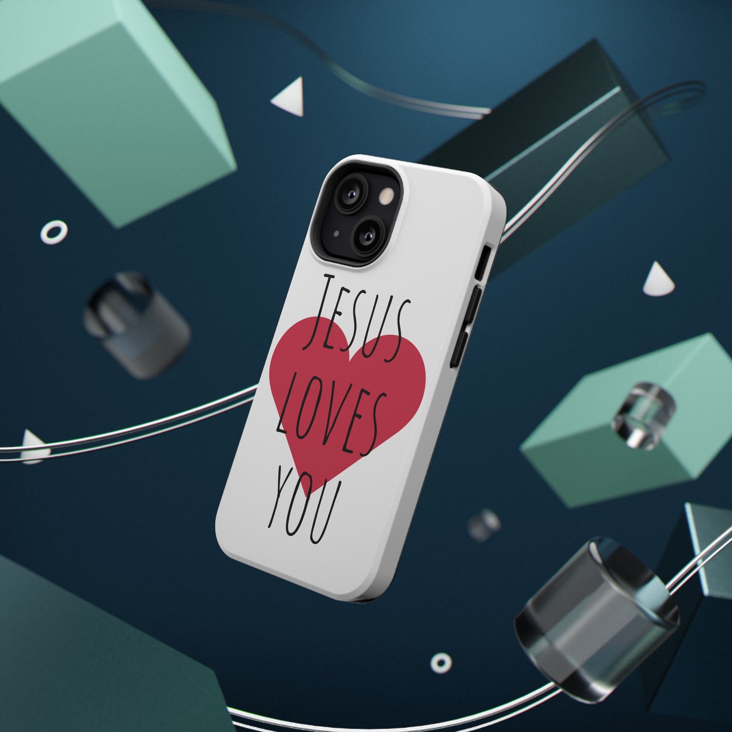 Jesus Love's You Impact-Resistant Phone Case | Durable Christian Accessories | Gift for Believers | Unique Faith-Based Tech Cover