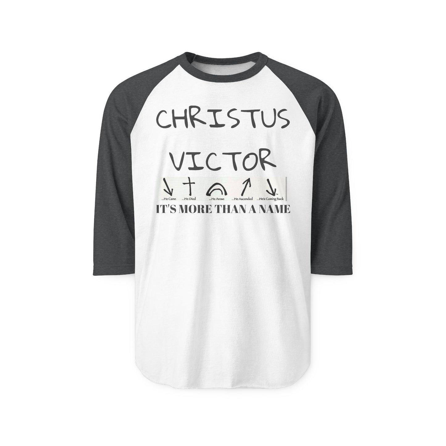 Unisex Raglan Shirt - CHRISTUS VICTOR | Meaningful Statement Tee